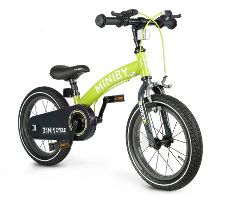 Qplay Rowerek Dziecięcy - Rowerek Biegowy Miniby 14 cali Green Qplay Rowerek Dziecięcy - Rowerek Biegowy Miniby 14 cali Green
