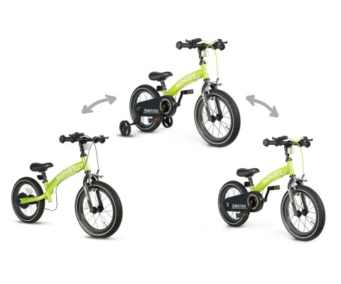 Qplay Rowerek Dziecięcy - Rowerek Biegowy Miniby 14 cali Green Qplay Rowerek Dziecięcy - Rowerek Biegowy Miniby 14 cali Green