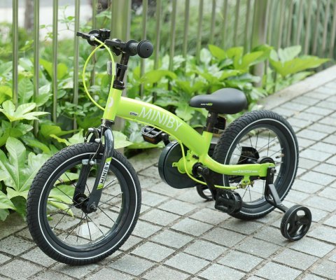 Qplay Rowerek Dziecięcy - Rowerek Biegowy Miniby 14 cali Green Qplay Rowerek Dziecięcy - Rowerek Biegowy Miniby 14 cali Green