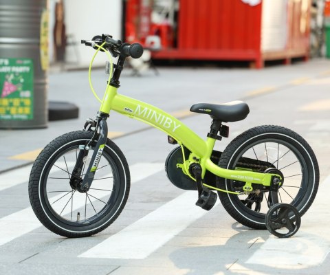 Qplay Rowerek Dziecięcy - Rowerek Biegowy Miniby 14 cali Green Qplay Rowerek Dziecięcy - Rowerek Biegowy Miniby 14 cali Green