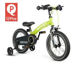 Qplay Rowerek Dziecięcy - Rowerek Biegowy Miniby 14 cali Green